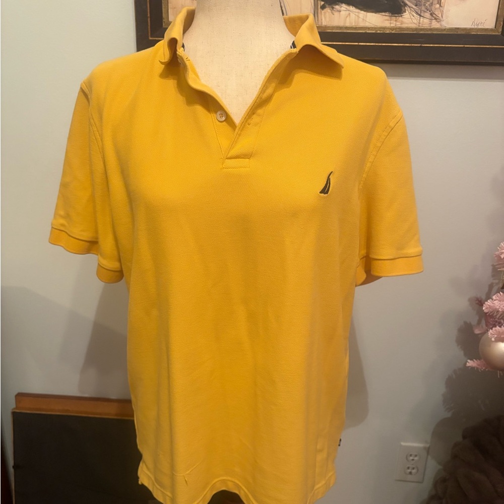 Nautica Yellow Polo Shirt Classic Style
